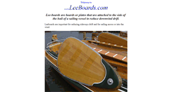 Desktop Screenshot of leeboards.com